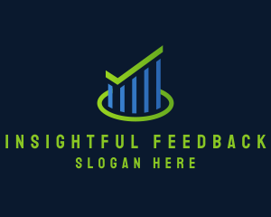 Market Insights Progress Graph logo design