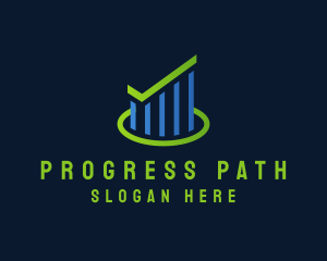 Market Progress Graph logo design