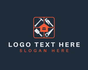 Construction - Handyman Home Renovation logo design