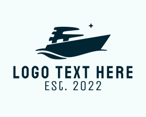 Sailboat - Cruise Ship Yacht logo design