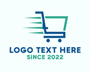 Supermarket - Fast Supermarket Cart logo design