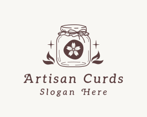 Rustic Flower Jar logo design