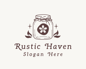 Rustic Flower Jar logo design