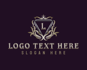 Deluxe - Deluxe Ornamental Crest logo design