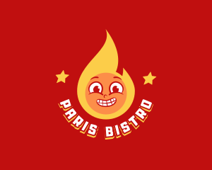 Retro Fire Restaurant logo design