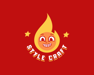 Trend - Retro Fire Restaurant logo design