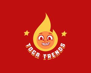 Retro Fire Restaurant logo design