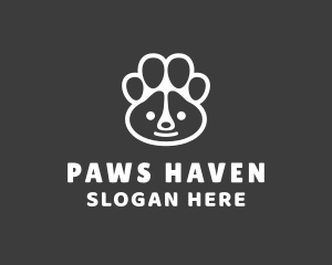 Panda Bear Paw logo design