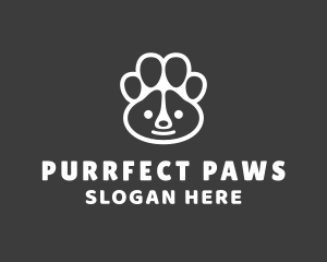 Panda Bear Paw logo design