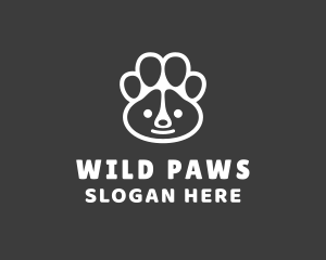 Panda Bear Paw logo design