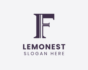 Business Ventures - Law Firm Business Letter F logo design