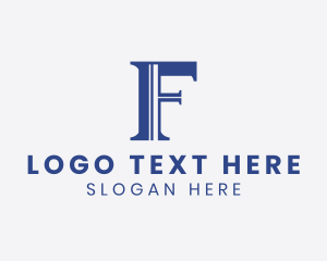 Financial - Law Firm Business Letter F logo design