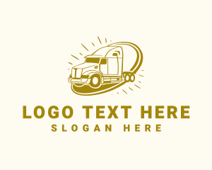 Truck - Trucking Transport Service logo design