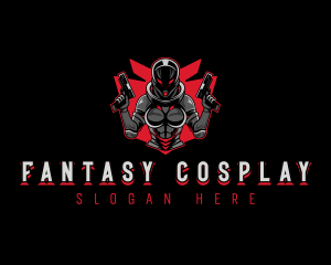 Cosplay - Female Cyborg Soldier logo design
