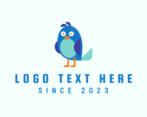 Funny Cartoon Bird Logo