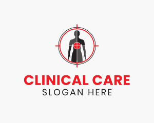 Human Scan Target  logo design