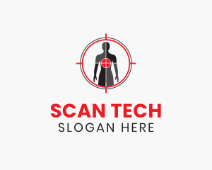 Scanner - Human Scan Target logo design