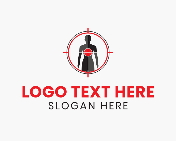 Scan - Human Scan Target logo design