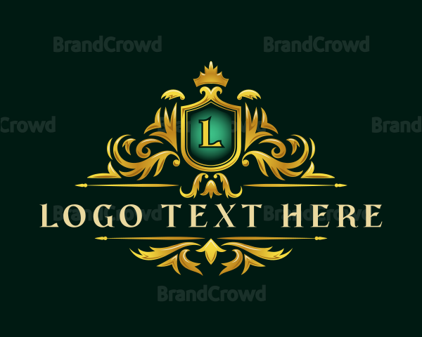 Luxury Crown Shield Logo