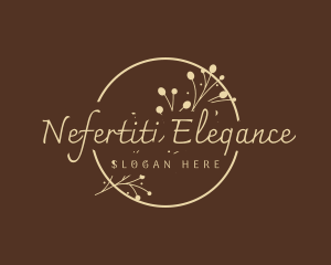 Beige Elegant Handwritten  logo design