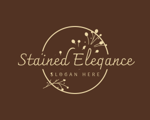 Beige Elegant Handwritten  logo design