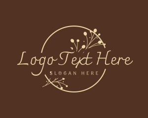 Lettering - Beige Elegant Handwritten logo design