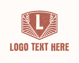 Letter - Rustic Letter logo design