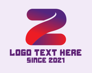 Interactive - Media Gradient Letter Z logo design