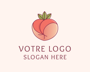 Vlogger - Lingerie Peach Heart logo design