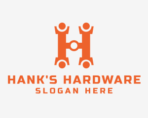 Hardware Wrench Letter H logo design