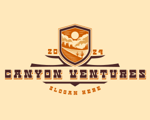 Canyon - Western Desert Canyon logo design