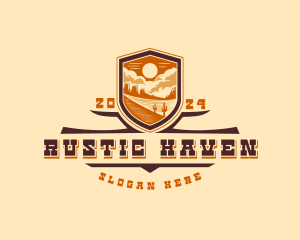 Western Desert Canyon logo design