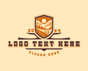 Texas - Western Desert Canyon logo design