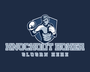 Strong Boxer Emblem logo design