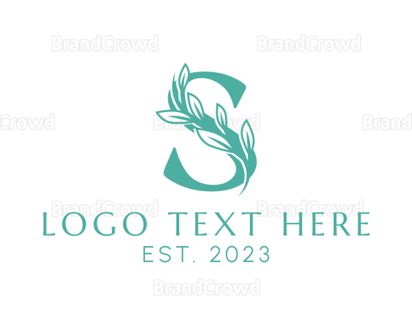 Floral Boutique Letter S Logo