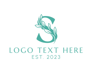 Vineyard - Floral Boutique Letter S logo design