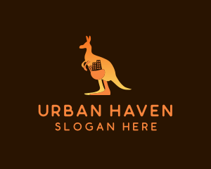 Kangaroo Pouch Apartment logo design