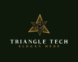 Professional Pyramid Triangle logo design