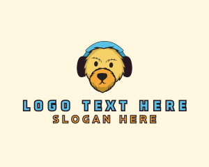 Pet Dog Headphones  logo design