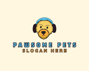 Pet Dog Headphones  logo design