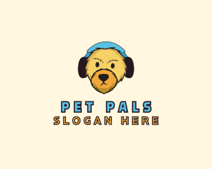 Pet Dog Headphones  logo design