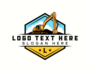 Heavy Duty - Excavator Backhoe Digging logo design