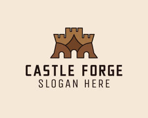 Medieval Castle Gateway  logo design