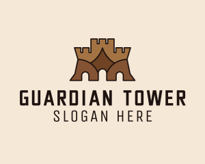 Medieval Castle Gateway  logo design