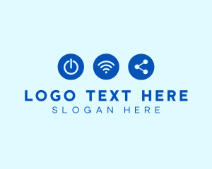 Telco - Digital Tech Symbols logo design