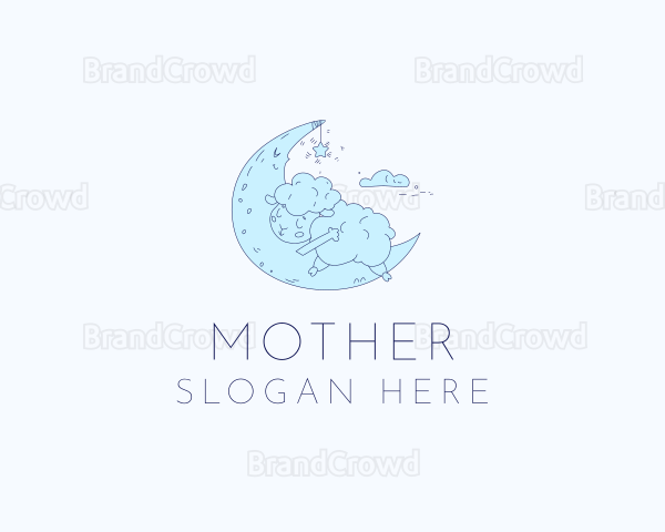 Sheep Lamb Moon Logo