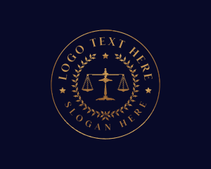 Notary - Law Firm Lawyer logo design