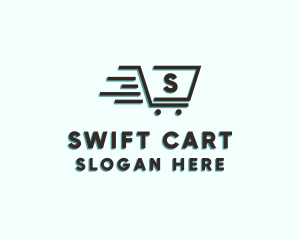 Fast Grocery Cart logo design