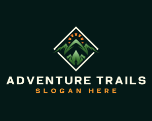 Adventure Mountaineering Trek logo design