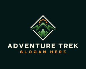 Trek - Adventure Mountaineering Trek logo design